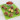 Szezámmagos-krumplis húsgolyó fürjtojással és paradicsomsalátával