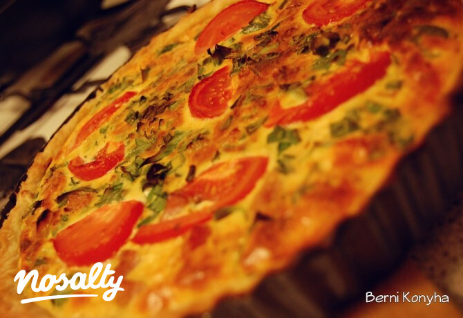 Sonkás-póréhagymás quiche