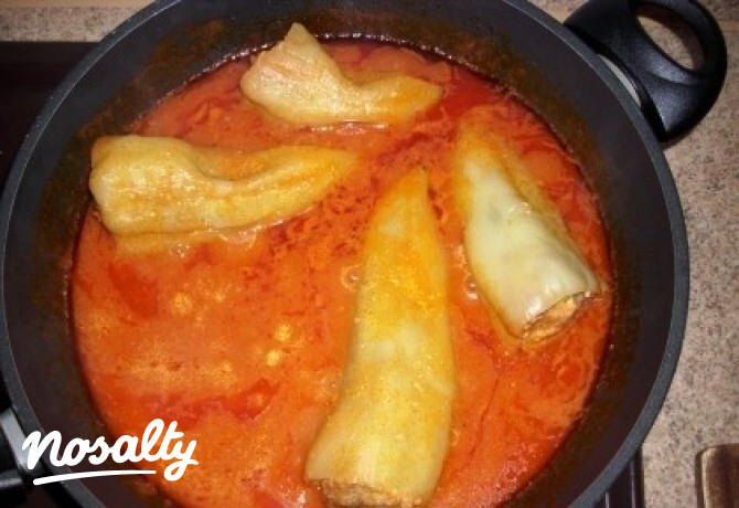 Töltött paprika 3. (rizs nélküli)