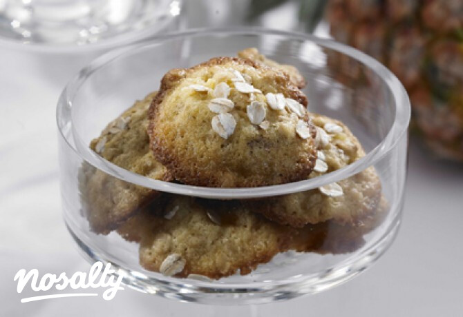 Ananászos zabpelyhes cookie