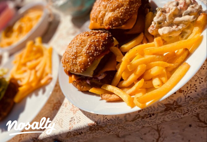 Grillezős hamburger