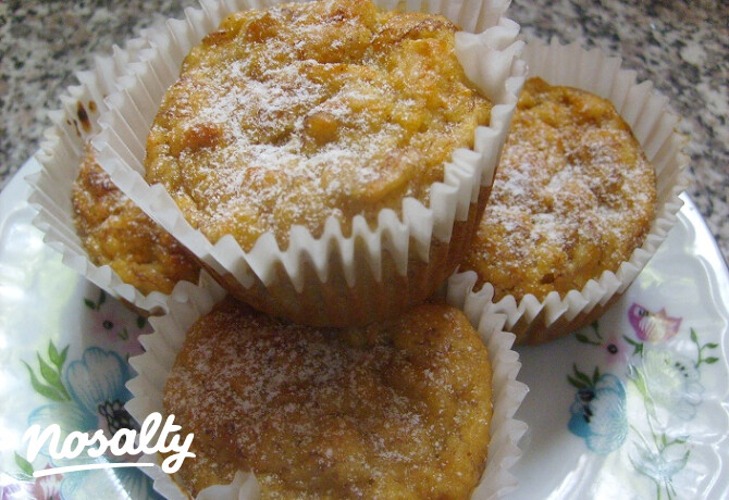 Banános-répás muffin