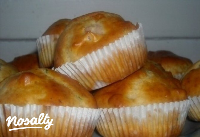 Sonkás-sajtos muffin