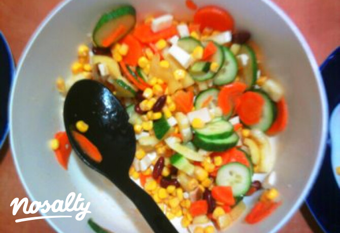 Vegyes saláta crystale konyhájából