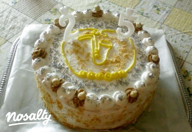 Mogyorós torta mascarponekrémmel