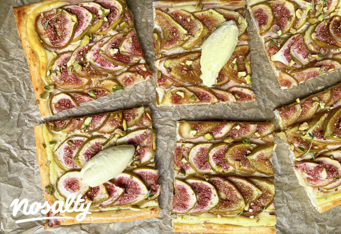 Fügés-ricottás leveles pite