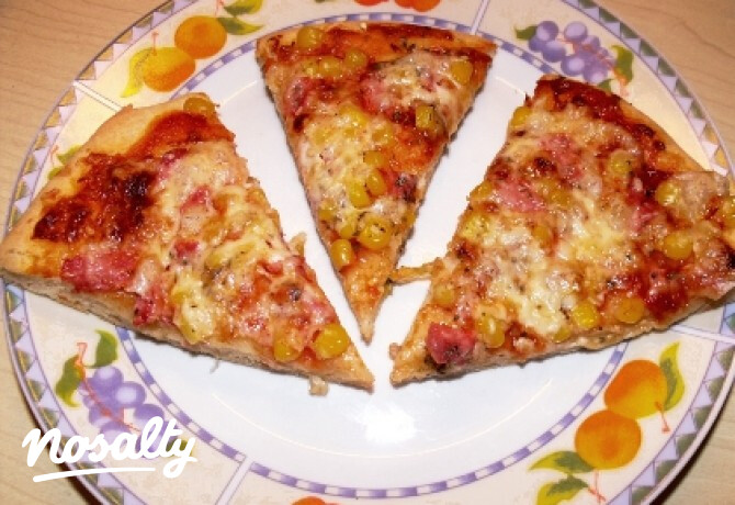 Gluténmentes pizzatészta tej és tojás nélkül