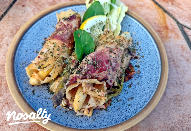Spárgával töltött cannelloni