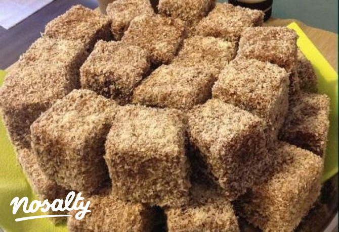 Mézes kókuszkocka Usika konyhájából