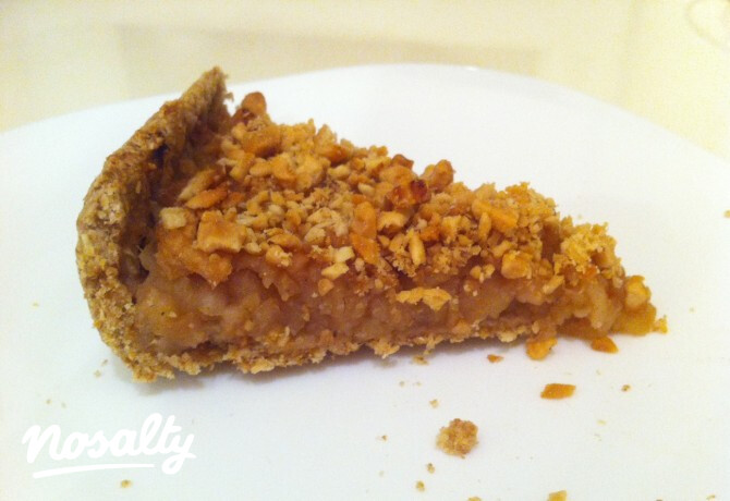 Almás-gyömbéres-zabpelyhes pite