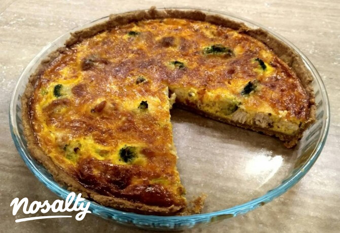 Csirkemelles quiche