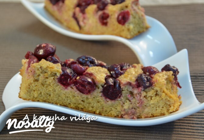Köleses meggyes kocka