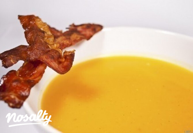 Sütőtök krémleves 9. - baconchipsszel, tejmentesen