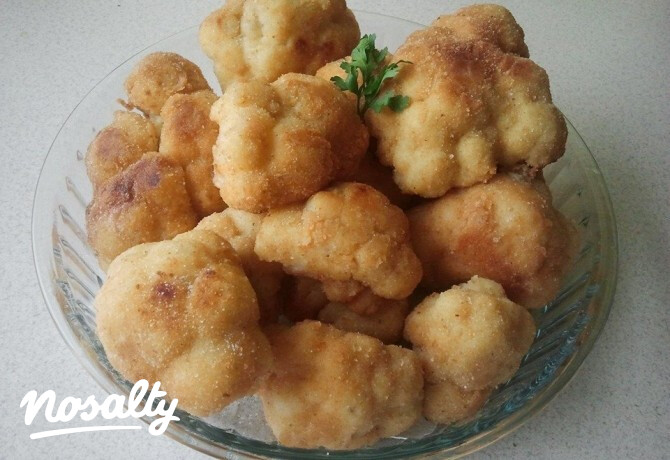 Kukoricalisztes rántott karfiol