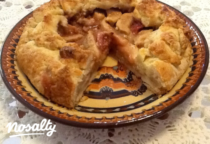 Körtés-fügés galette