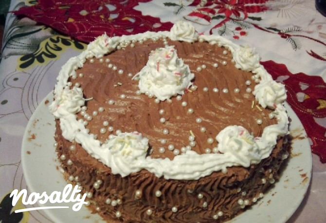 Csokoládés-kávékrémes torta