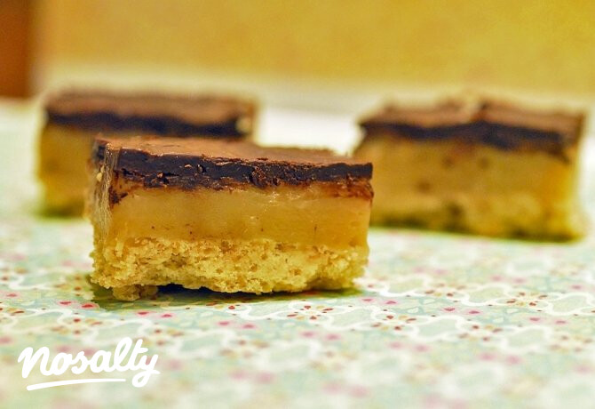 Csokoládés-karamellás shortbread