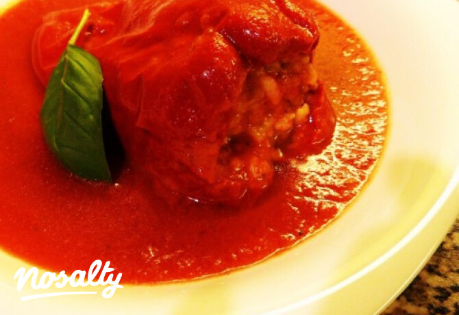 Mediterrán töltött kápia paprika diétásan