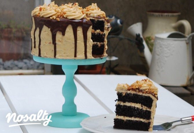 Mogyoróvajas csokoládétorta