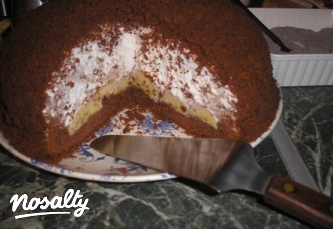 Banános csokis torta